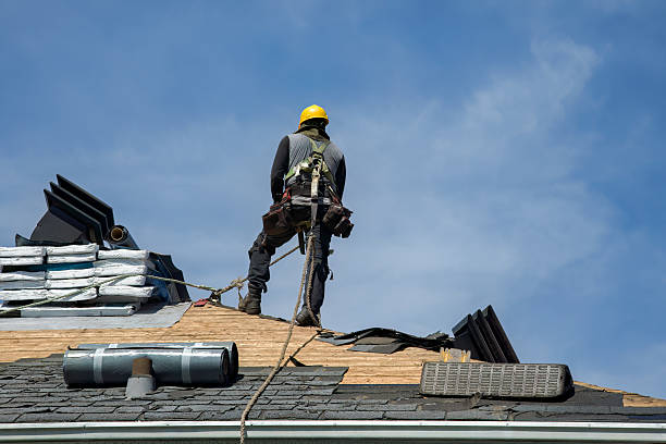 Professional Storm Damage Roof Repair technician working in Rough And Ready, CA